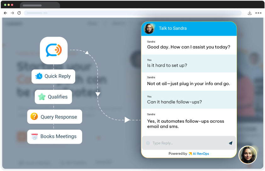 screenshot of AI Sales Agent